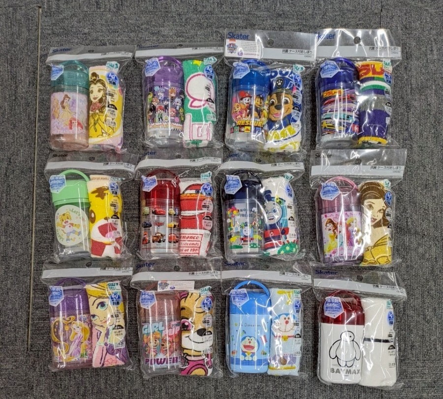 売り切れ御免!!ラスト1セット!!【倉庫一掃】【特価】キャラ抗菌ケース付きおしぼり 日本製 36個入り