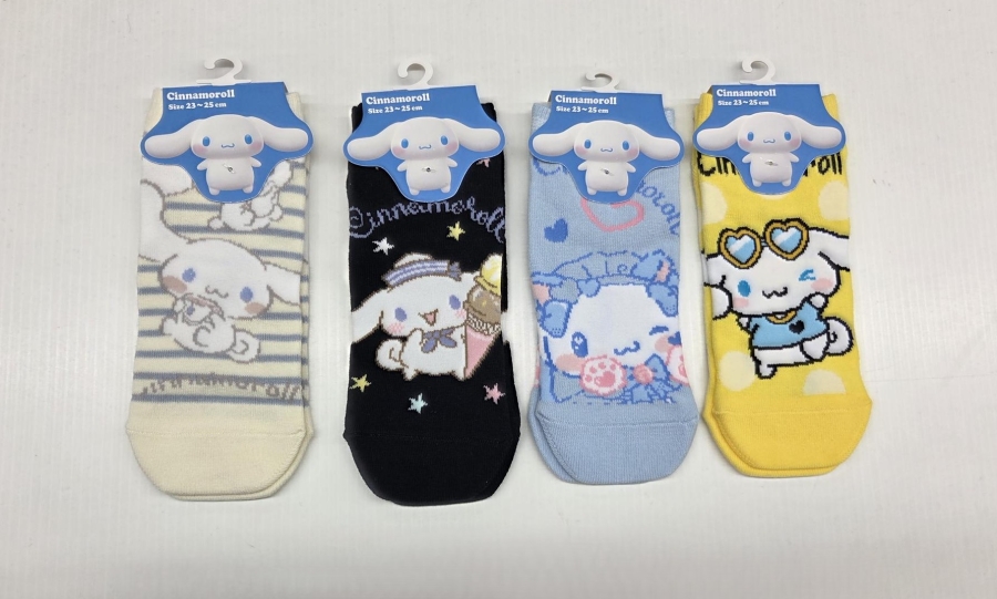 9月25日11時までのタイムセール！！【シナモロール】婦人1pｿｯｸｽ　60足入り