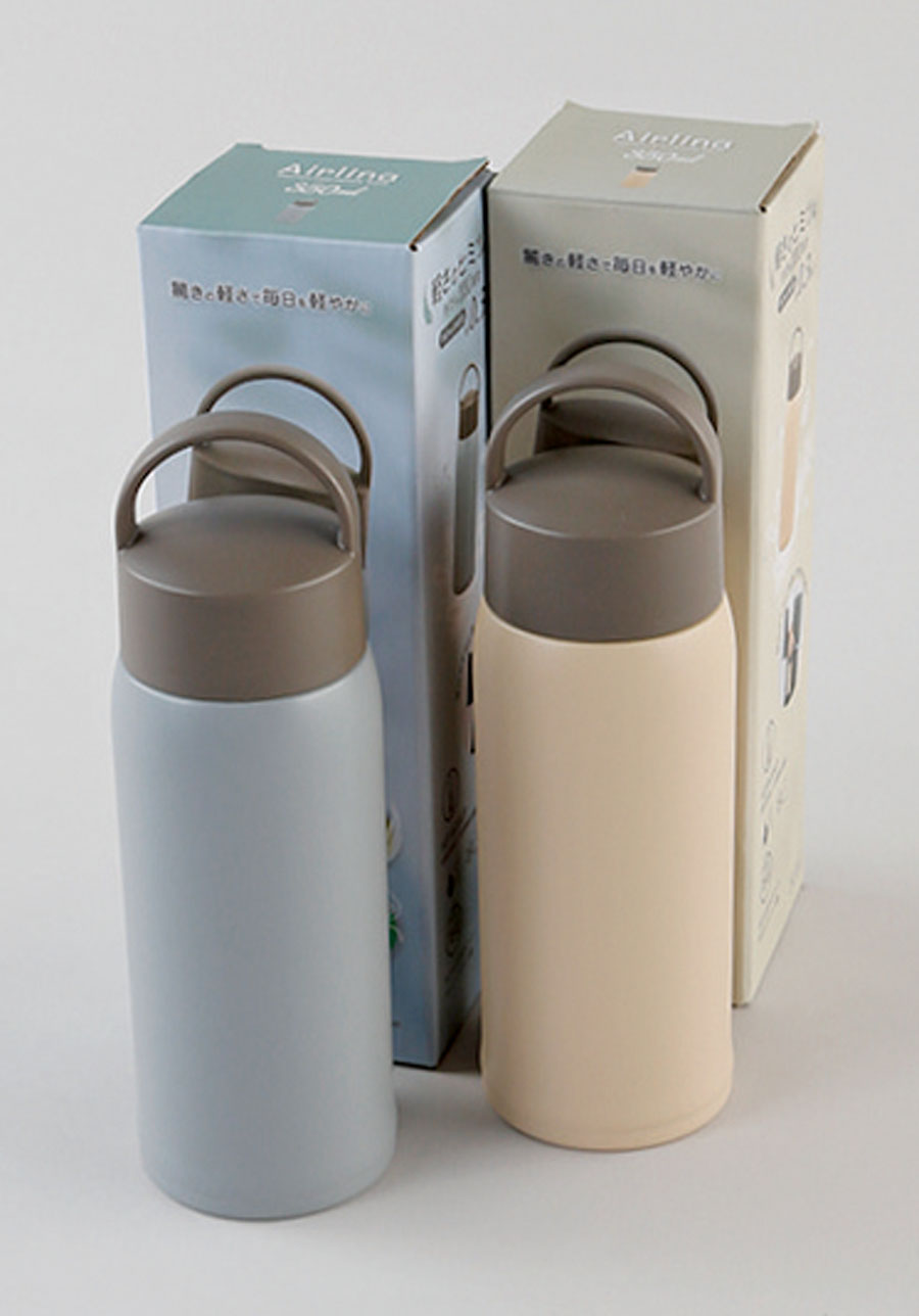 ｴｱﾘｰﾅ ｽﾃﾝﾚｽｷｬﾘｰﾎﾞﾄﾙ350ml　30個入り　2色