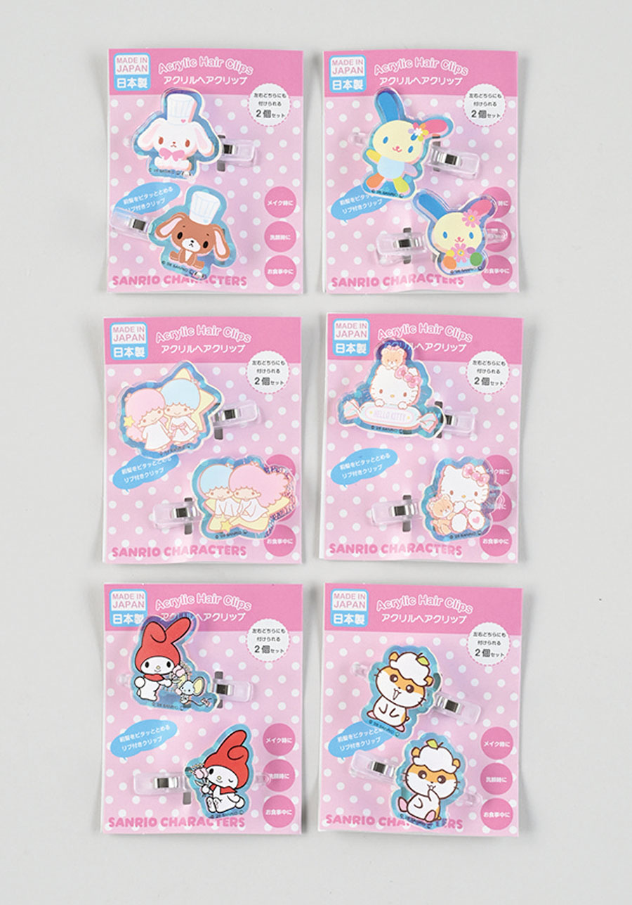 【サンリオ】オーロラヘアクリップ　18個入り