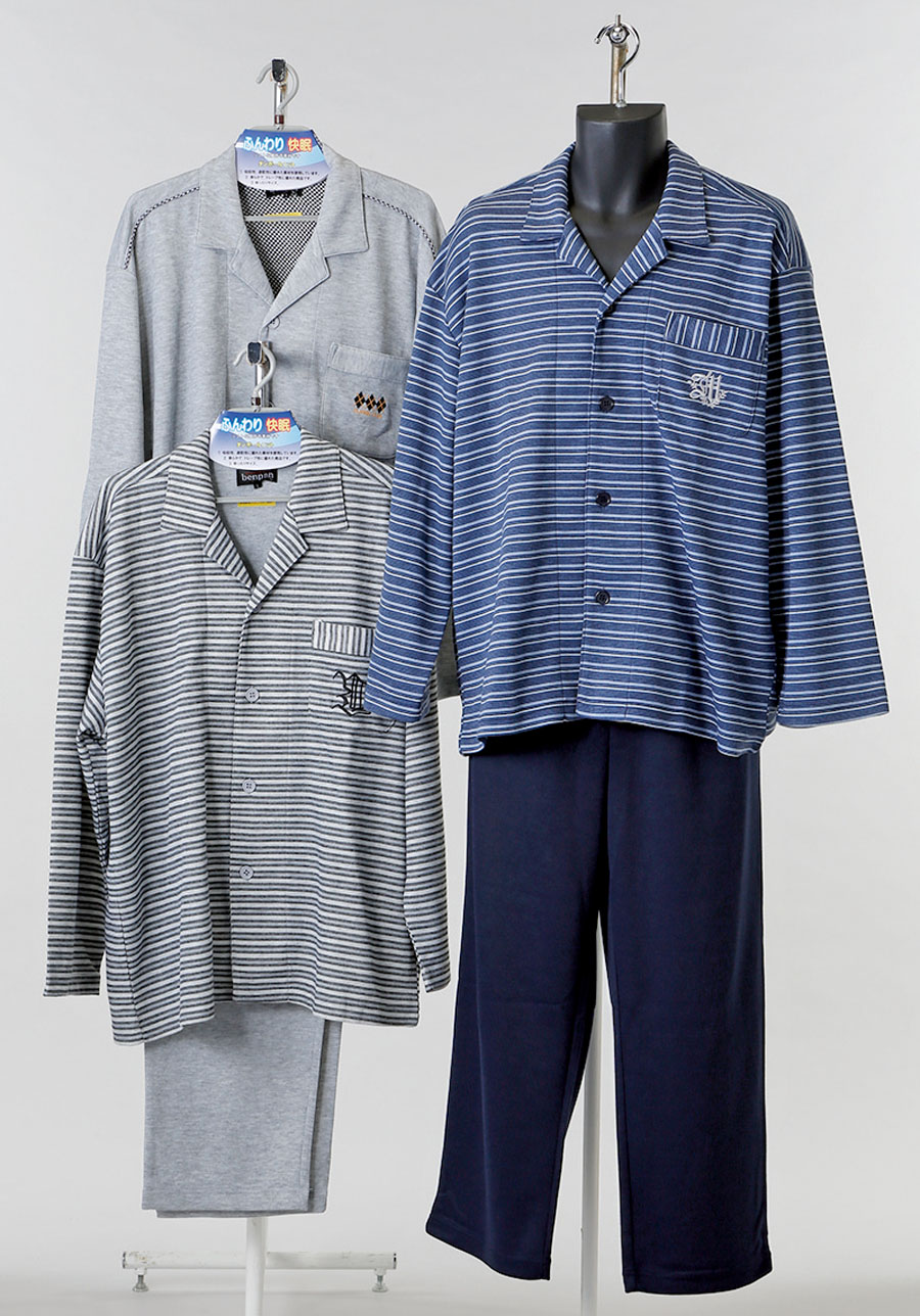 紳士ﾀﾞﾝﾎﾞｰﾙﾃｰﾗｰﾊﾟｼﾞｬﾏ(無地・ﾎﾞｰﾀﾞｰ込)　12枚入り　M/L