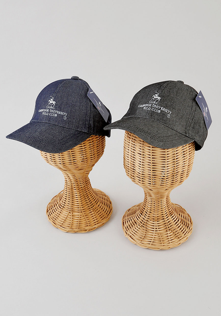 POLOデニムキャップ　フリーサイズ　12個入り　黒・紺　1004165281