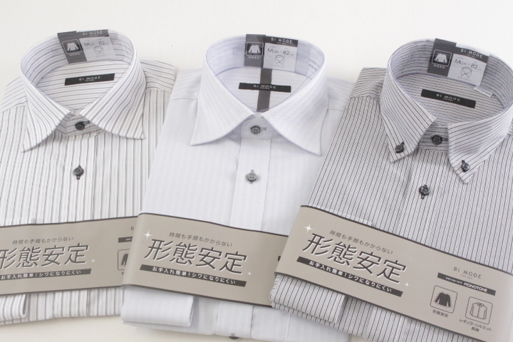 フレックス社高級Ｙシャツ　Bi　MODE　形態安定　長袖Yシャツ　全8種アソート　30枚入り DABM97　画像使用ＯＫ