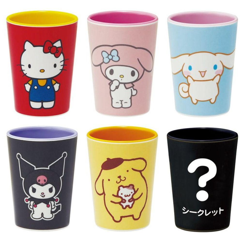定価１個605円（税込）！！コレクターに人気商材！メラミン タンブラー セット 130ml  サンリオ Sanrio SET1027