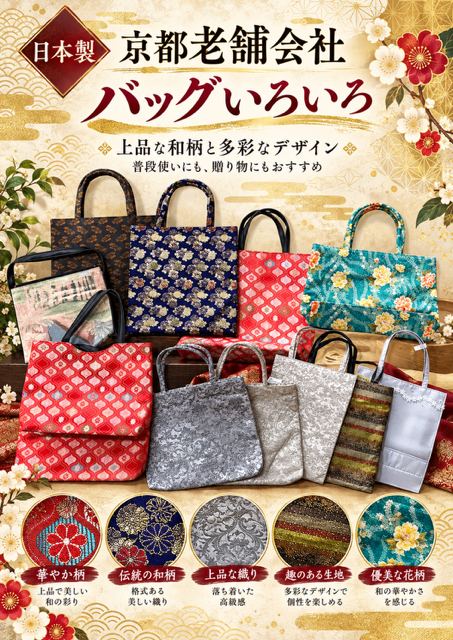 ラスト12個のみ★日本製和バッグRS-153