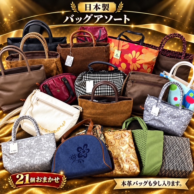 21個のみ★日本製バッグ色々アソートKB-5