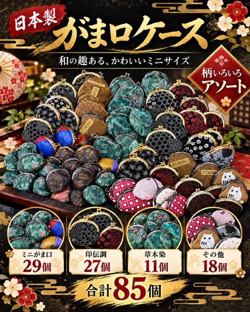 85個のみ★がま口ケースいろいろ詰め合わせRS-118